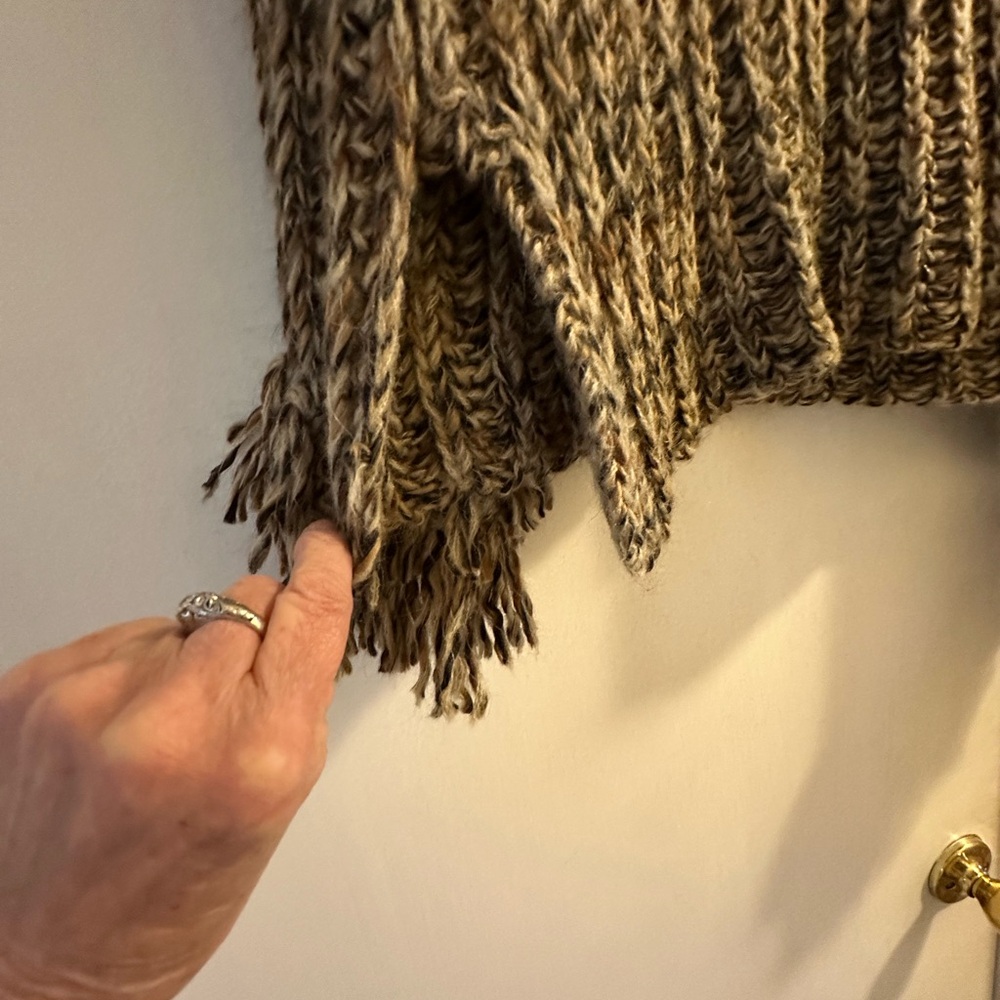 Free People FP One Kinsley Fringe Cowl Neck Sweater . - Picture 5 of 7